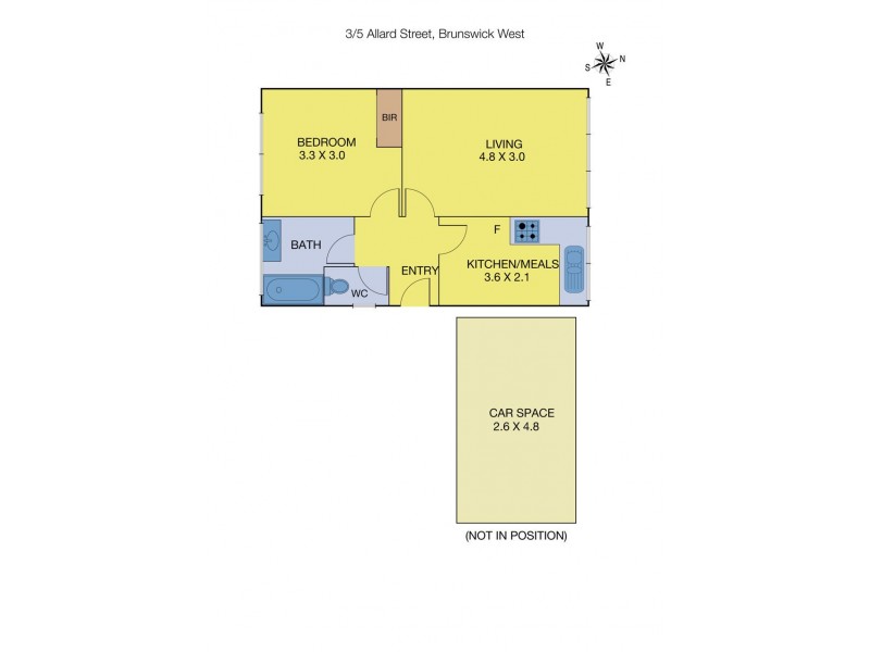 3/5 Allard Street, Brunswick West VIC 3055 Floorplan