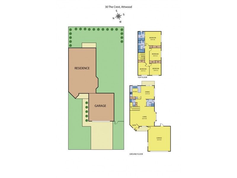 30 The Crest, Attwood VIC 3049 Floorplan