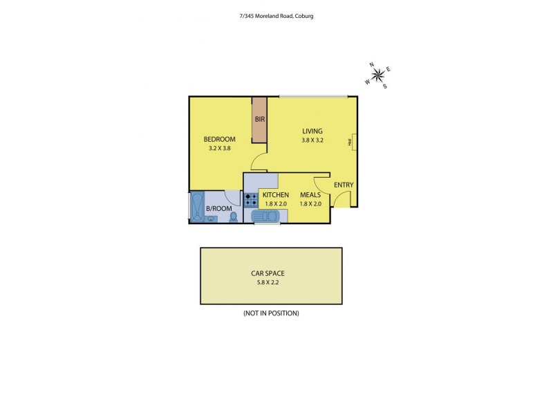 7/345 Moreland Road, Coburg VIC 3058 Floorplan