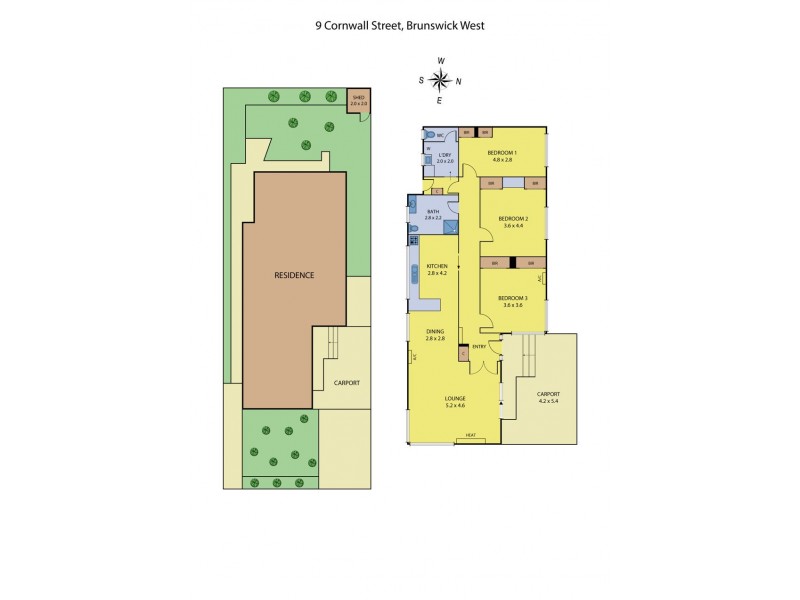 9 Cornwall Street, Brunswick West VIC 3055 Floorplan