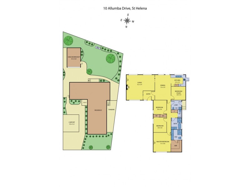 10 Allumba Drive, St Helena VIC 3088 Floorplan