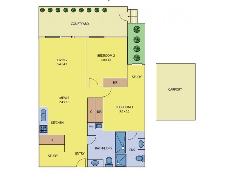 G02/92 Cade Way, Parkville VIC 3052 Floorplan