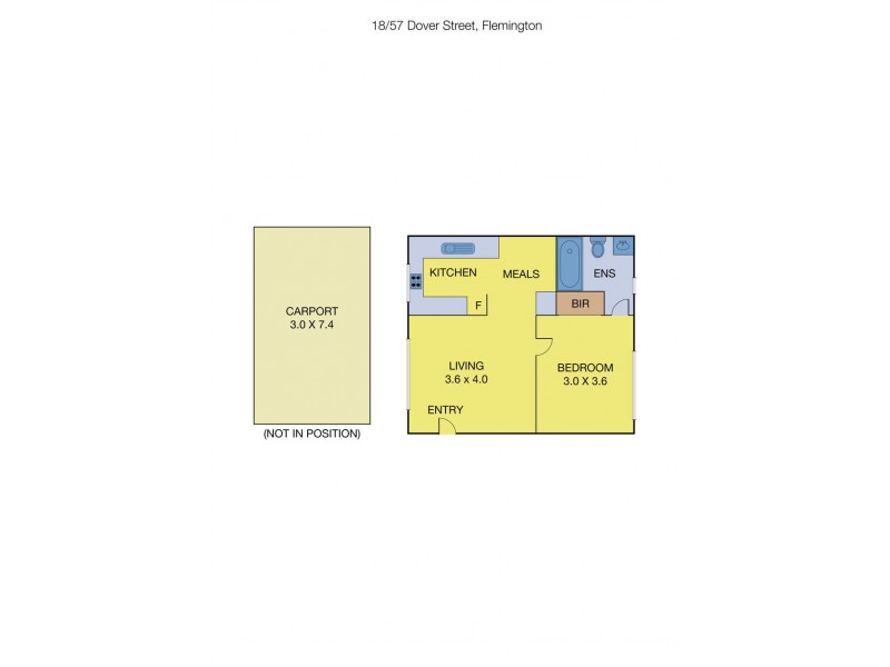 18/57 Dover Street, Flemington VIC 3031 Floorplan
