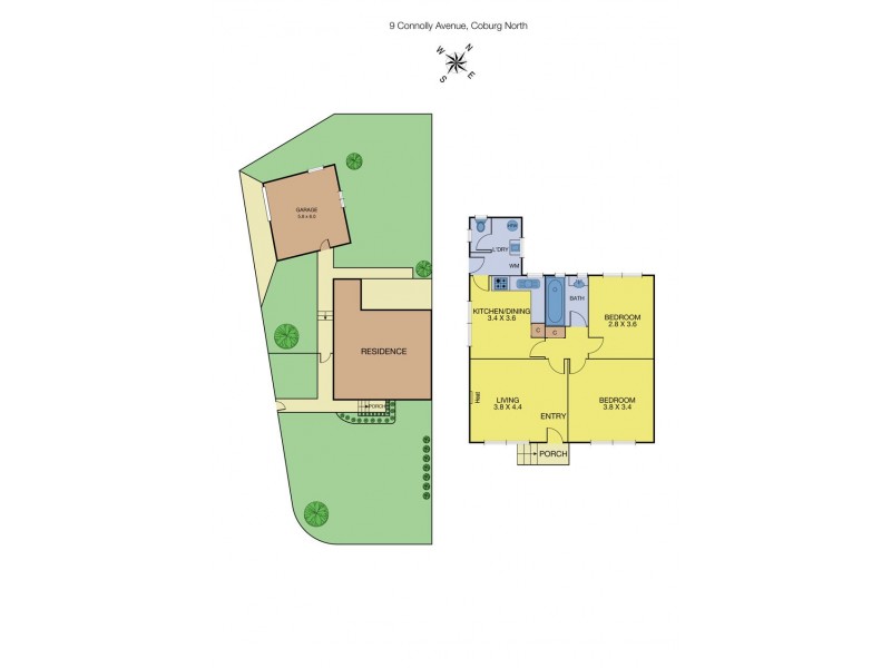 9 Connolly Avenue, Coburg North VIC 3058 Floorplan