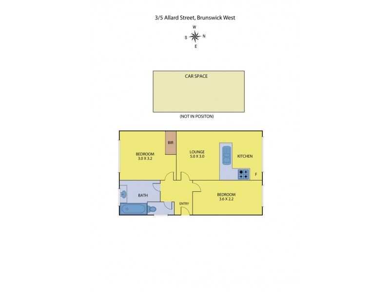 3/5 Allard Street, Brunswick West VIC 3055 Floorplan