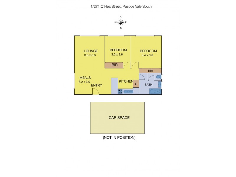 1/271 O’hea Street, Pascoe Vale South VIC 3044 Floorplan