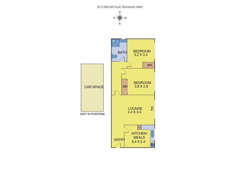 8/12 McColl Court, Brunswick West VIC 3055 Floorplan