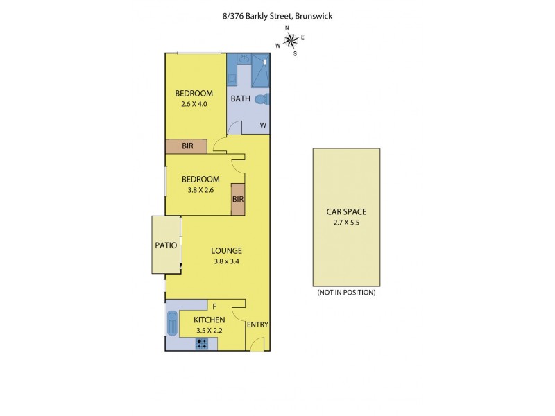 8/376 Barkly Street, Brunswick VIC 3056 Floorplan