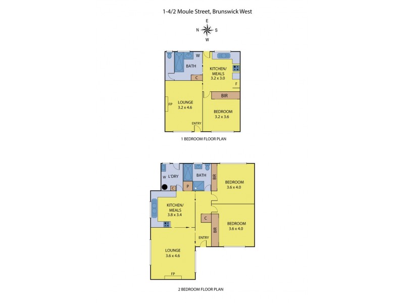 1-4/2 Moule Street, Brunswick West VIC 3055 Floorplan