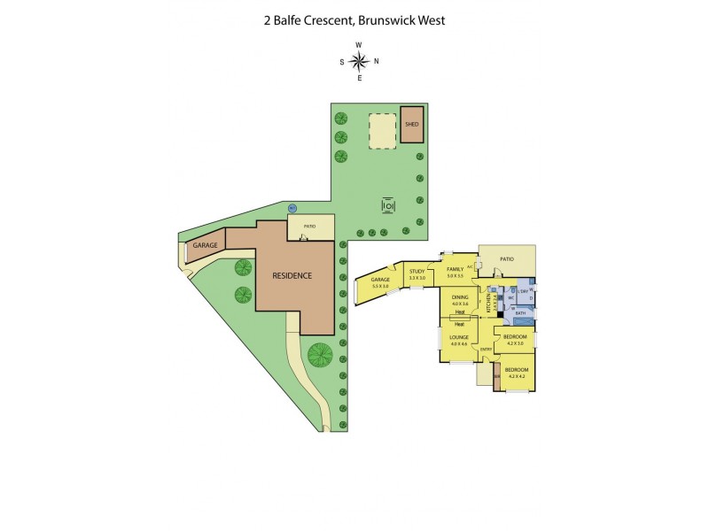 2 Balfe Cres, Brunswick West VIC 3055 Floorplan