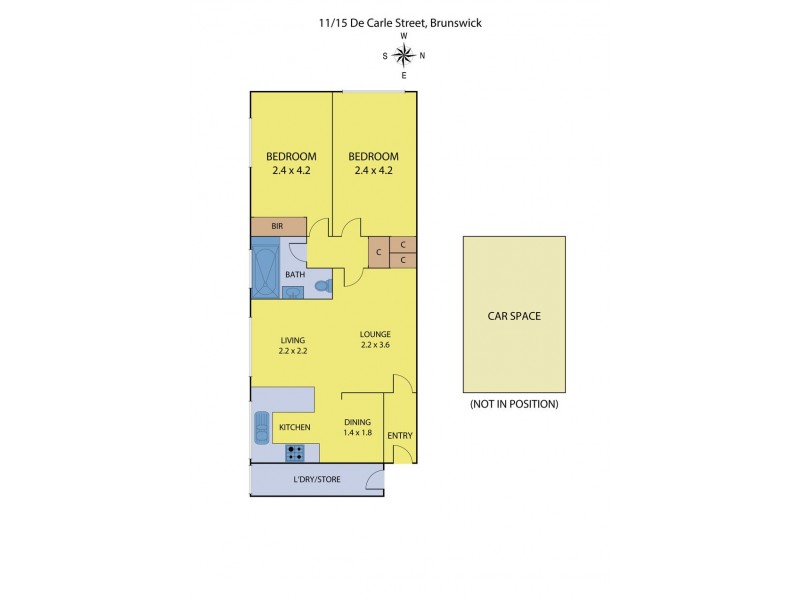 11/15 De Carle Street, Brunswick VIC 3056 Floorplan