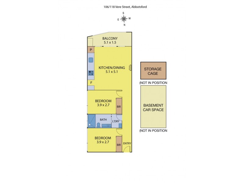101/118 Vere Street, Abbotsford VIC 3067 Floorplan
