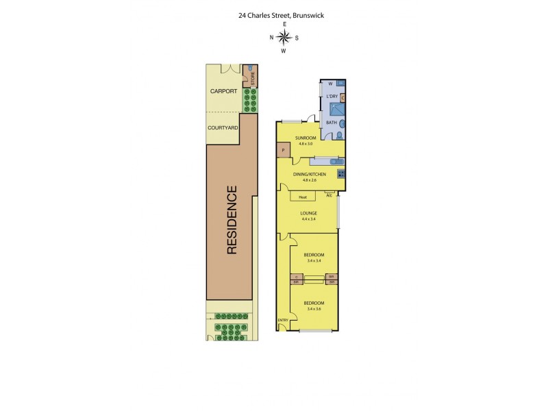 24 Charles Street, Brunswick VIC 3056 Floorplan