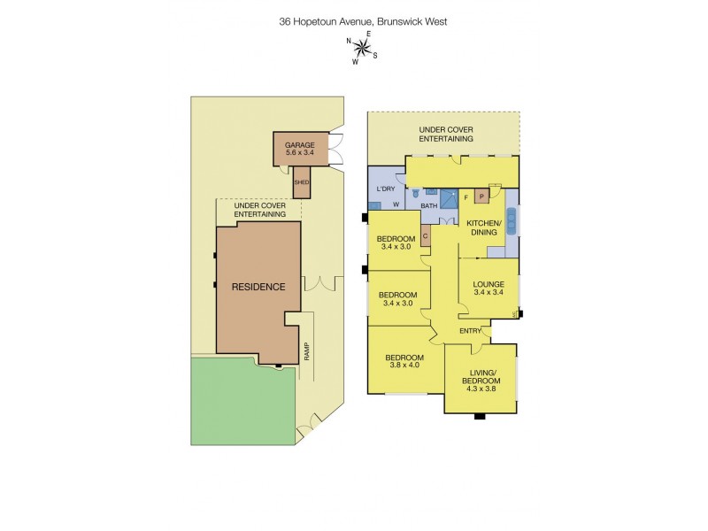 36 Hopetoun Avenue, Brunswick West VIC 3055 Floorplan