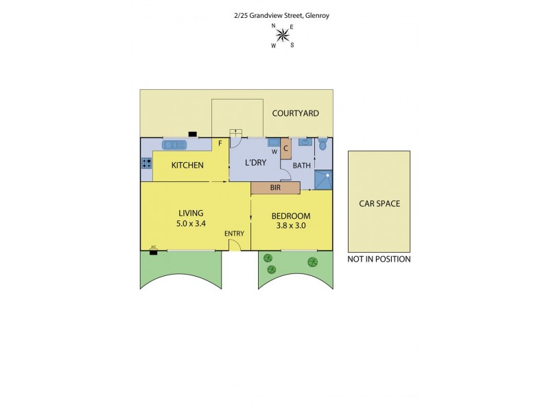 2/25 Grandview Street, Glenroy VIC 3046 Floorplan