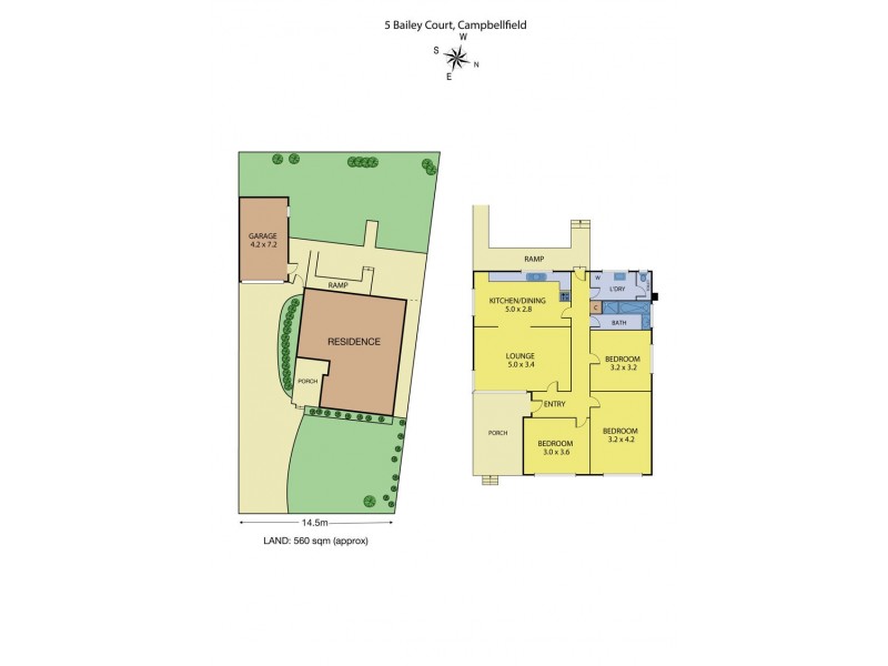 5 Bailey Court, Campbellfield VIC 3061 Floorplan