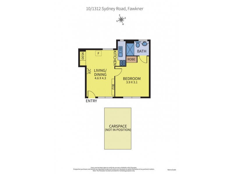 10/1312 Sydney Road, Fawkner VIC 3060 Floorplan