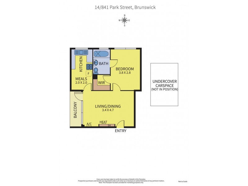 14/841 Park Street, Brunswick VIC 3056 Floorplan
