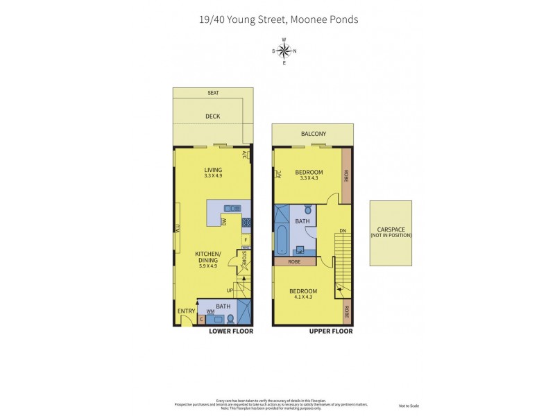 19/40 Young Street, Moonee Ponds VIC 3039 Floorplan