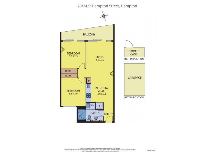 204/427 Hampton Street, Hampton VIC 3188 Floorplan