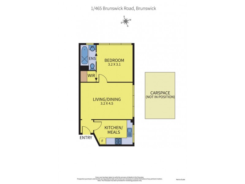1/465 Brunswick Road, Brunswick VIC 3056 Floorplan