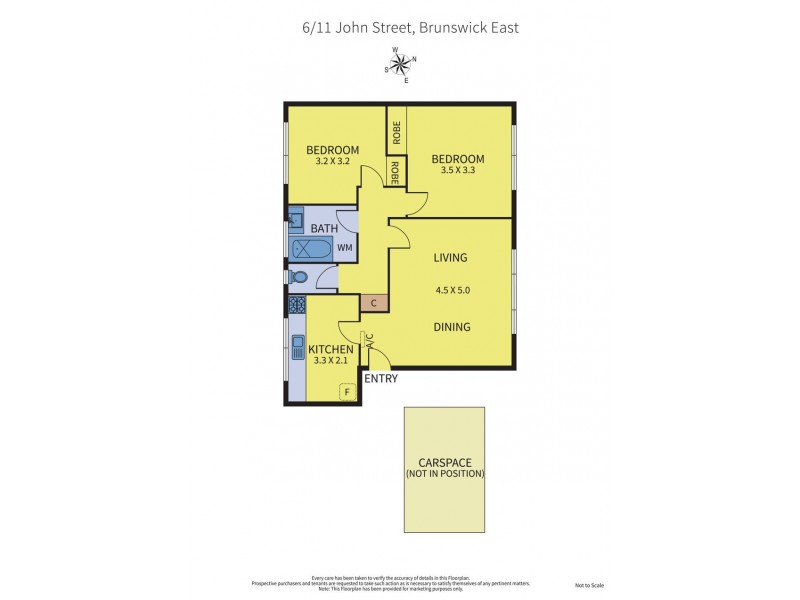 6/11 John Street, Brunswick East VIC 3057 Floorplan