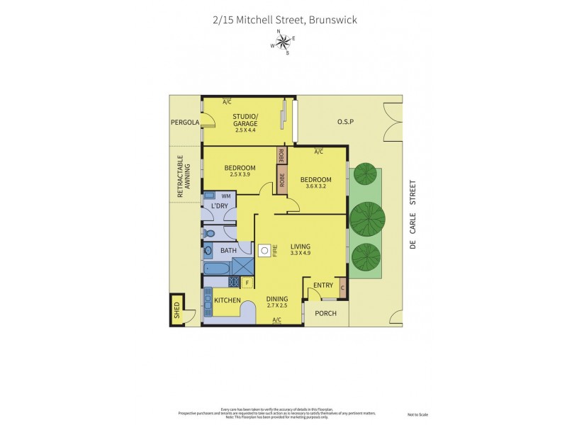 2/15 Mitchell Street, Brunswick VIC 3056 Floorplan