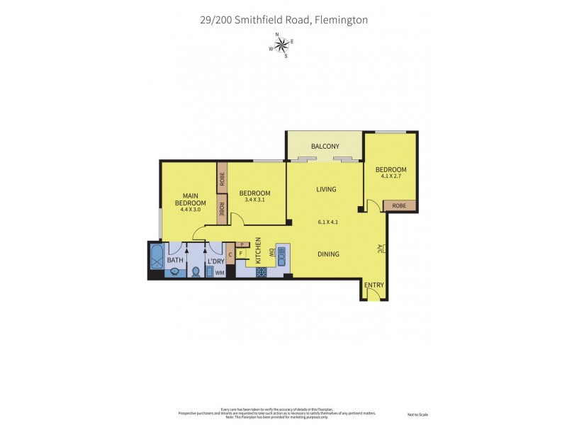 29/200 Smithfield Road, Flemington VIC 3031 Floorplan