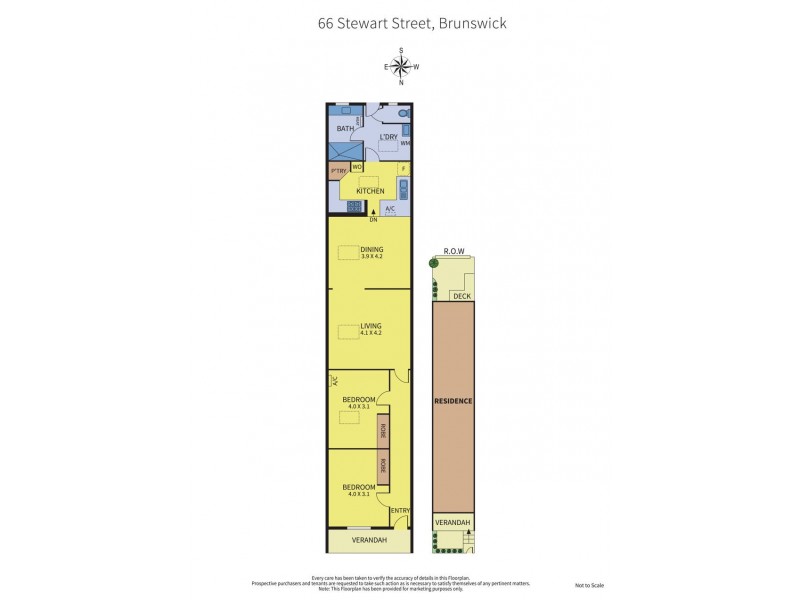 66 Stewart Street, Brunswick VIC 3056 Floorplan
