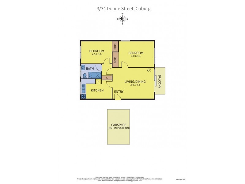 3/34 Donne Street, Coburg VIC 3058 Floorplan
