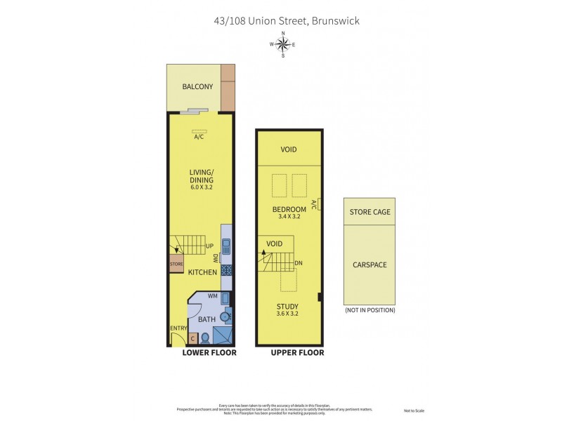 43/108 Union Street, Brunswick VIC 3056 Floorplan