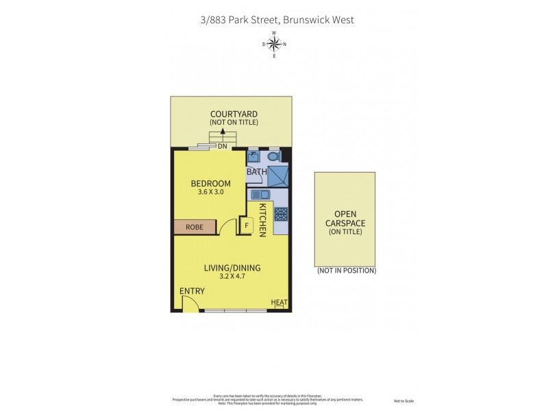 3/883 Park Street, Brunswick West VIC 3055 Floorplan