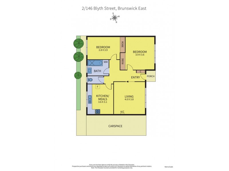 2/146 Blyth Street, Brunswick East VIC 3057 Floorplan