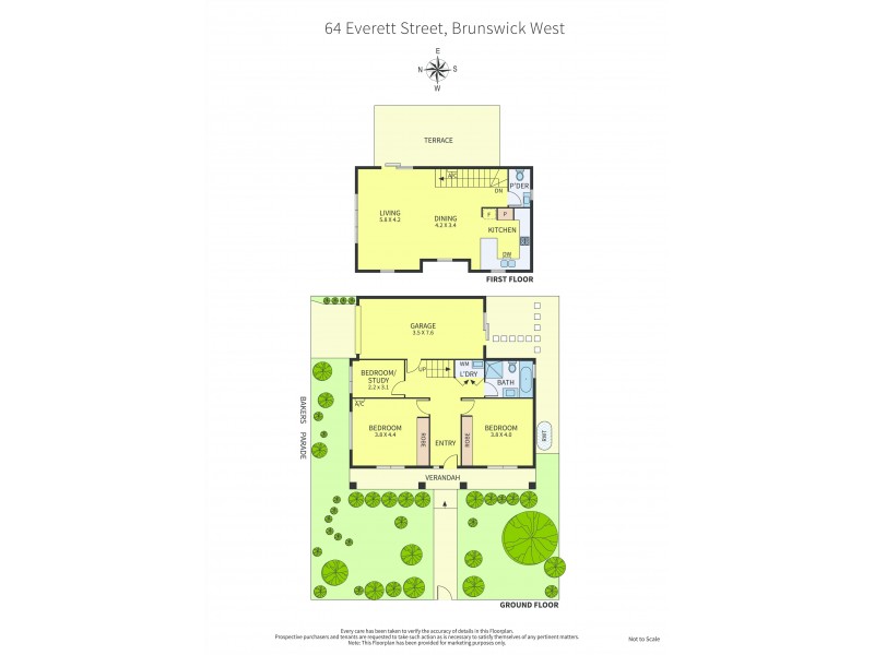 64 Everett Street, Brunswick West VIC 3055 Floorplan