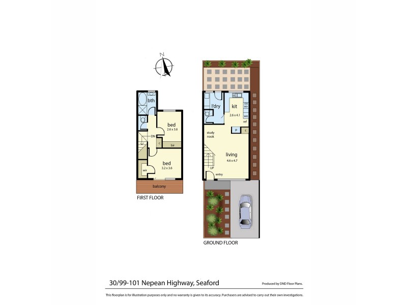 30/99-101 Nepean Highway, Seaford VIC 3198 Floorplan