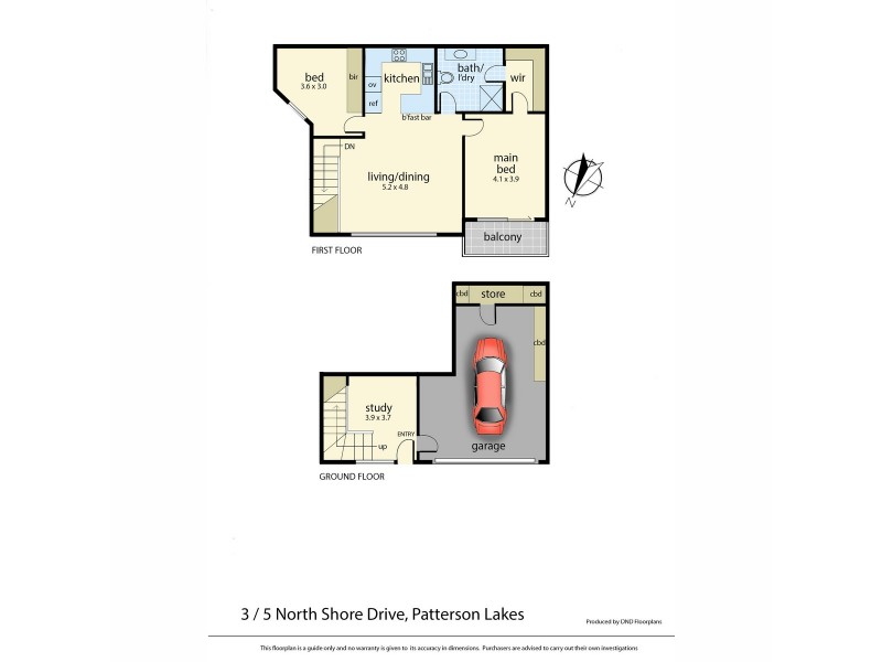 3/5 Northshore Drive, Patterson Lakes VIC 3197 Floorplan