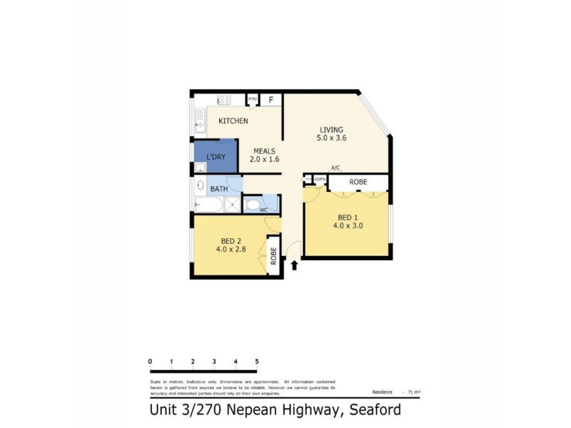 3/270 Nepean Highway, Seaford VIC 3198 Floorplan
