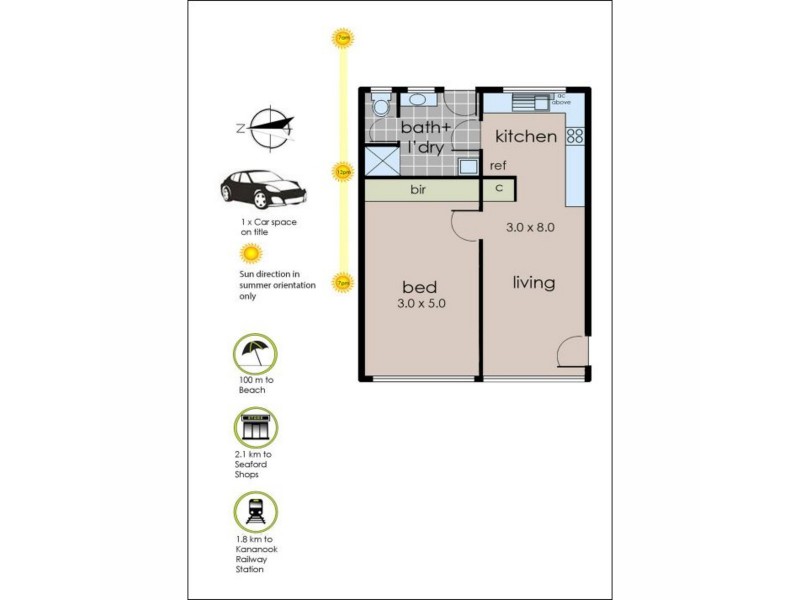 7/293 Nepean Highway, Seaford VIC 3198 Floorplan