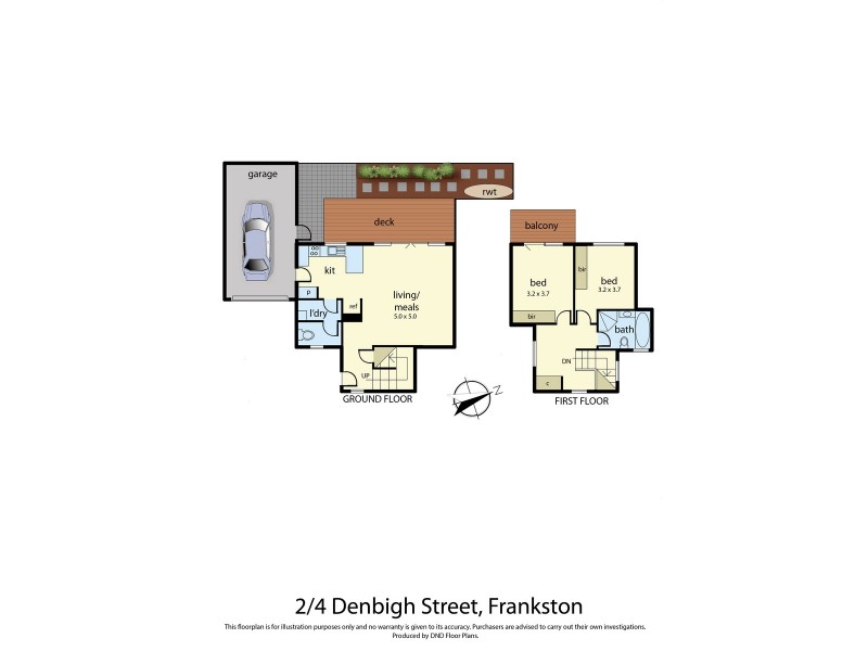 2/4 Denbigh Street, Frankston VIC 3199 Floorplan