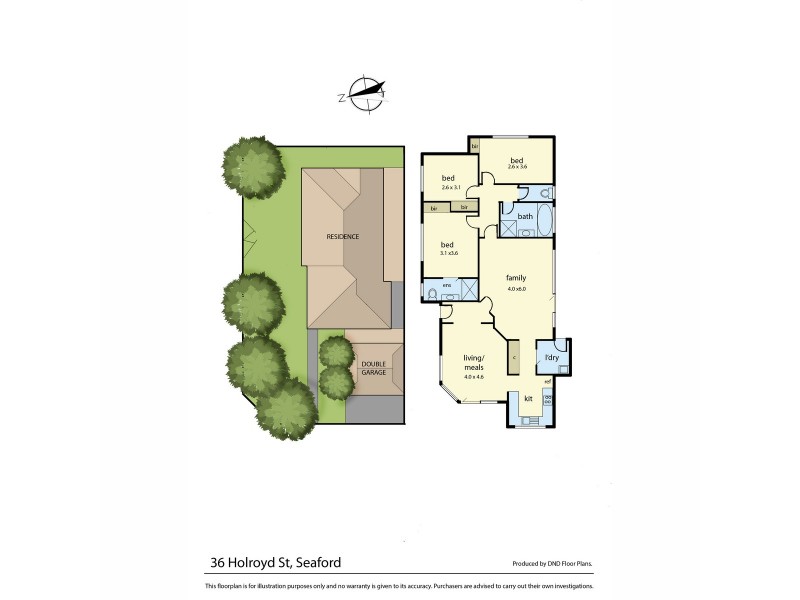 36 Holroyd Street, Seaford VIC 3198 Floorplan