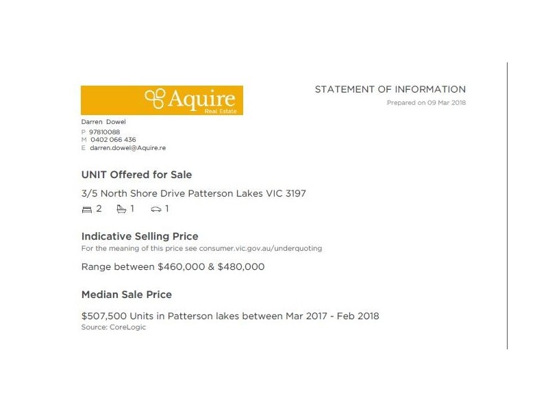 3/5 Northshore Drive, Patterson Lakes VIC 3197