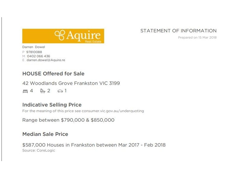 42 Woodlands Grove, Frankston South VIC 3199