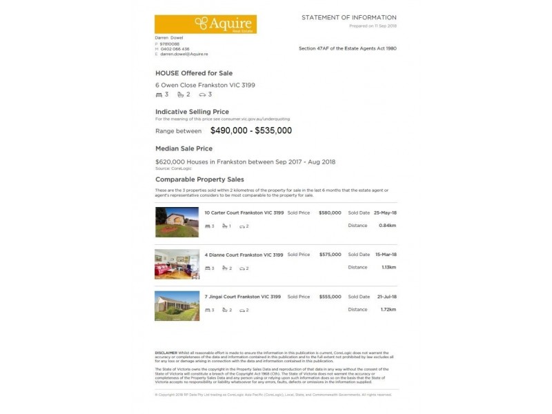 6 Owen Close, Frankston VIC 3199