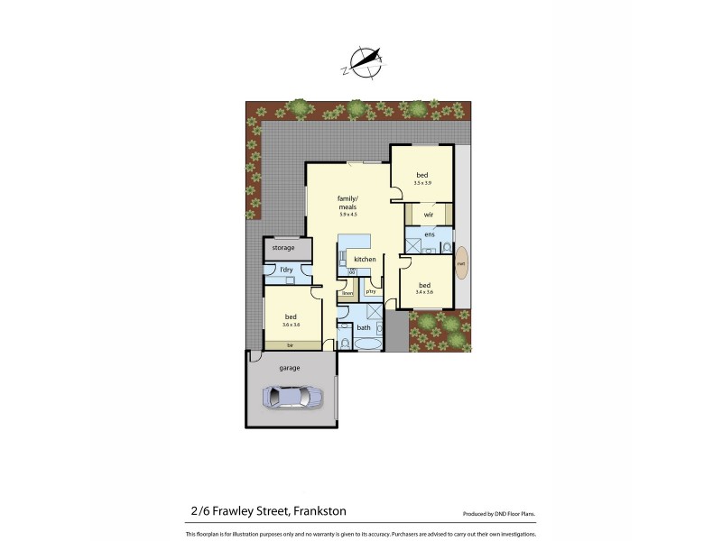 2/6 Frawley Street, Frankston VIC 3199 Floorplan