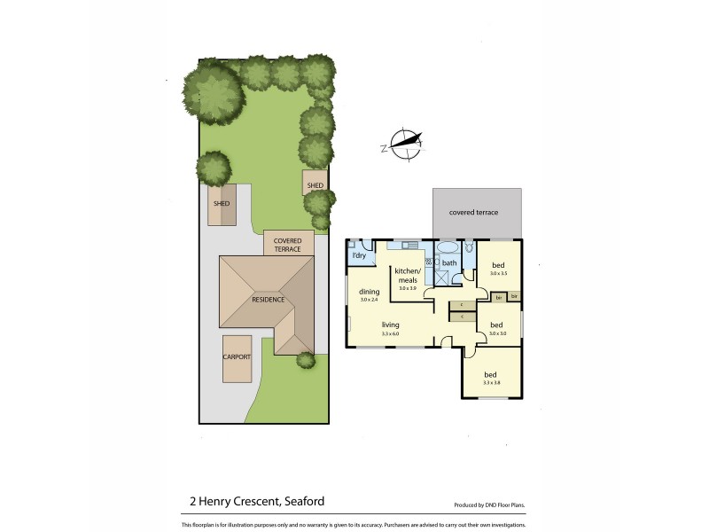 2 Henry Crescent, Seaford VIC 3198 Floorplan