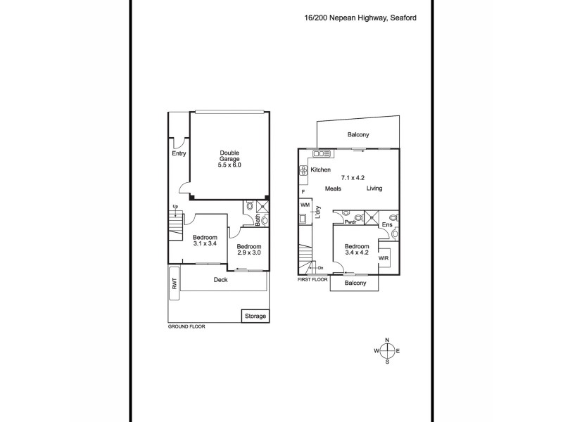 16/200 Nepean Highway, Seaford VIC 3198 Floorplan