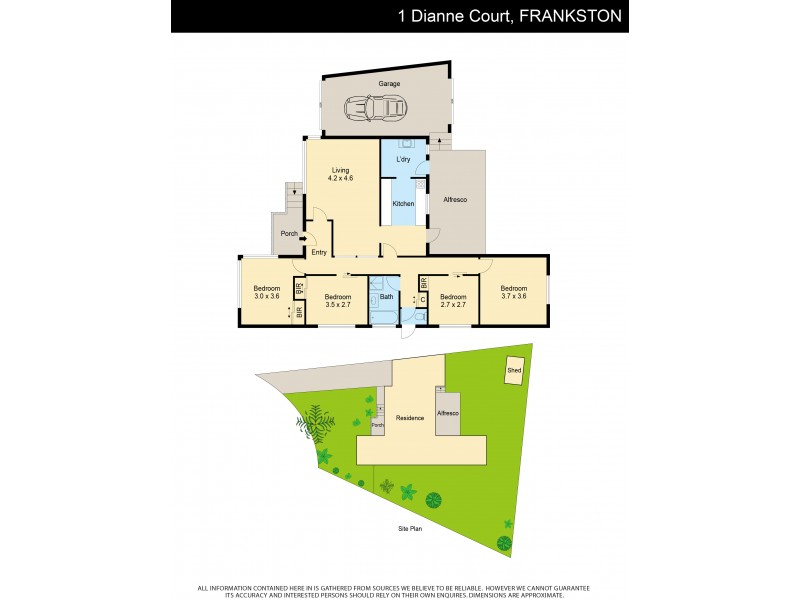 1 Dianne Court, Frankston VIC 3199 Floorplan