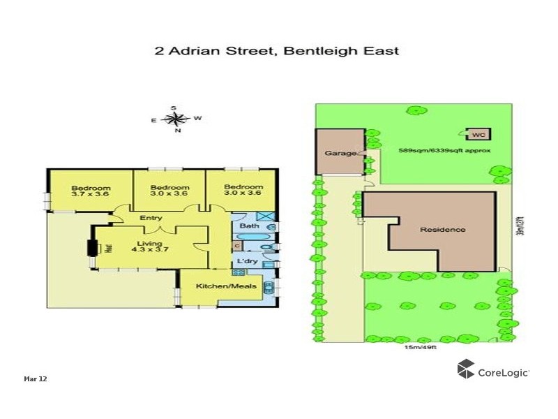 2 Adrian Street, Bentleigh East VIC 3165 Floorplan