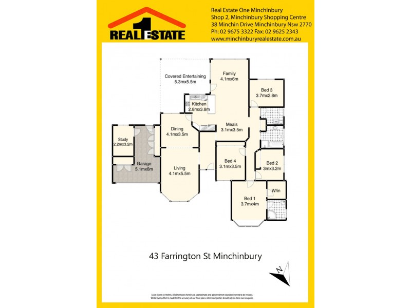 43 Farrington Street, Minchinbury NSW 2770 Floorplan