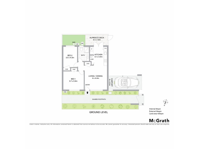 1/43 Sunshine Parade, Miami QLD 4220 Floorplan